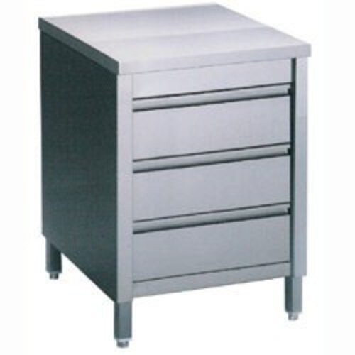 Diamond Comptoir Armoire avec 3 tiroirs | INOX | 600x700x(h)900mm Diamond Comptoir Armoire avec 3 tiroirs | INOX | 600x700x(h)900mm