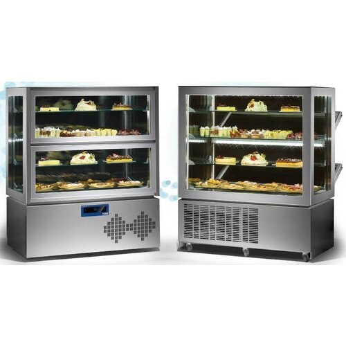 Diamond Vitrine "FULL vitrée" | 4 niveaux | 2 portes | Ventilée | 540 litres | 120x107x143cm