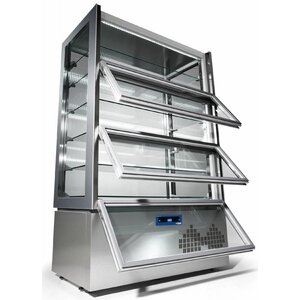 Diamond Vitrine "FULL vitrée" |6 niveaux | 3 portes | Ventilée | 810 litres | 120x107x188cm