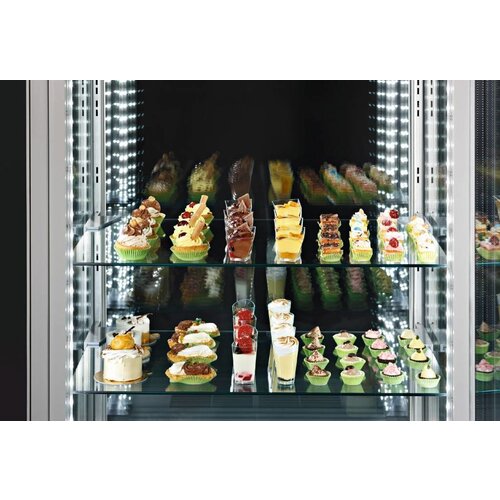 Diamond Vitrine "FULL vitrée" | 6 niveaux | statique | 490 litres -15 / -25 degrés | 80x65x184cm | made in Italy