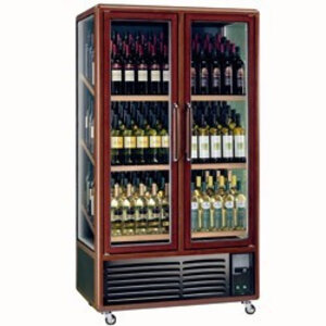 Diamond Vitrine cave à vin | 680 litres | Eclairage intérieur | 3 faces vitrées| Double porte coulissante | 1000x615x(H)1810mm Diamond Vitrine cave à vin | 680 litres | Eclairage intérieur | 3 faces vitrées| Double porte coulissante | 1000x615x(H)1810mm