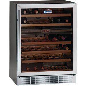Diamond Vitrine cave à vin | Ventilée | 160 litres | porte en acier inox | 2 températures | BLACK | 595x570x820(h)mm Diamond Vitrine cave à vin | Ventilée | 160 litres | porte en acier inox | 2 températures | BLACK | 595x570x820(h)mm