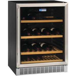 Diamond Vitrine cave à vin | Ventilée | 375 litres | porte en acier inox | BLACK | 160W | 595x570xh820mm Diamond Vitrine cave à vin | Ventilée | 375 litres | porte en acier inox | BLACK | 160W | 595x570xh820mm