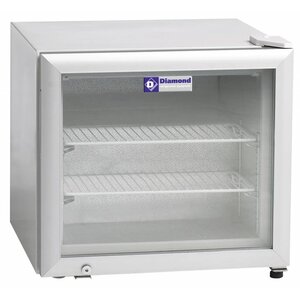 Diamond Congélateur Mini avec Portre Vitré | 50 litres | 570x530x(h)520mm