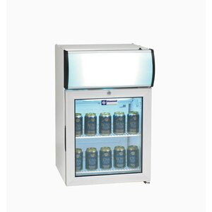 Diamond Vitrine de Comptoir T° positive | 60 litres | 2 grilles | caisson lumineux | 48x45x(h)72cm