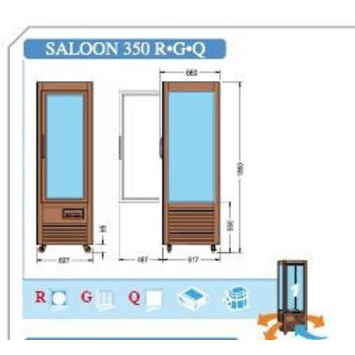 Diamond Vitrine Réfrigérée Bois Massif | 350 litres | 5 Niveaux | 600x610x(h)1850mm