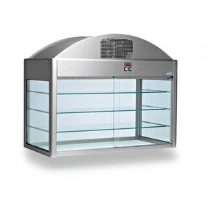 Diamond Vitrine neutre indépendante | avec fond | 1410x730x(h)1150 mm | 0,1 kW