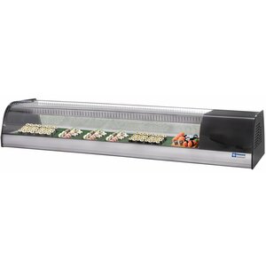 Diamond Vitrine Réfrigérée pour sushi | double fond perforé (inclus) | 8 x 1/3GN | 1730x415x(h)270mm
