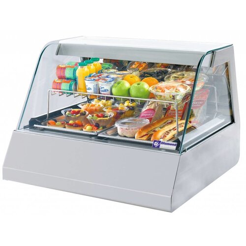 Diamond Vitrine Réfrigérée Ventilée 2x GN 1/1 | 80x73x(h)60cm