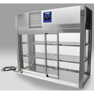 Diamond Vitrine réfrigérée | 4 faces vitrées | 2 portes coulissantes | 100x41x(h)92cm