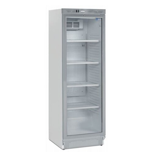 Diamond Vitrine Ventilée T° positive | 380 Litres | Porte en Verre | 595x600x1840(h)