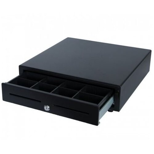 CHRselect Tiroir-Caisse |  Avant Tactile | Noir |  RED-410 Budget | 8 Pièces - 4 Billets (ABS) 2 Tirroirs | 410x415x110(h)mm