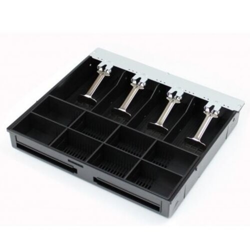 CHRselect Tiroir-Caisse |  Avant tactile | Noir | RED-410 Royal | 8 Pièces - 4 Billets (RVS) | 2 Tirroirs | 410x415x110(h) mm