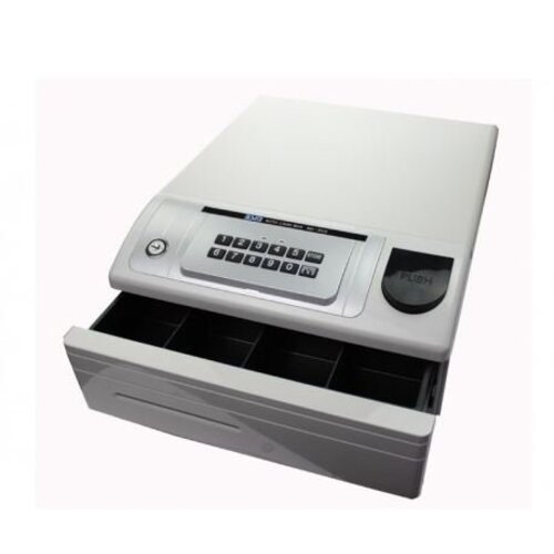 CHRselect Tiroir-Caisse | Avec Code Pin | ND-350 Blanc | 4 Pièces - 4 Billets | 354 x 418  x 165(h) mm