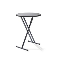 Table de Fête | Paris |Noir| 6 Kg | (H) 109 cm - Ø 70 cm |Lot de 10