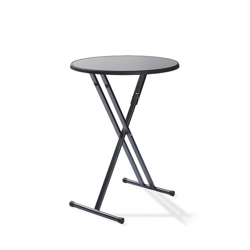 CHRselect Table de Fête |  Paris |Noir| 6 Kg | (H) 109 cm - Ø 70 cm |Lot de 10