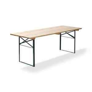 CHRselect Table de bière | Vert | 32 Kg | L 220 cm - L 80 cm | Lot de 4 CHRselect Table de bière | Vert | 32 Kg | L 220 cm - L 80 cm | Lot de 4