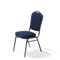 Chaise Empilable | Castle | Noir | 5 kg | 520x440x(H)930 mm
