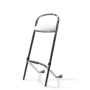 CHRselect Tabouret de Bar | Empilable | Chroné Blanc | 5 Kg |460x460x(H)980 mm |Lot de 10
