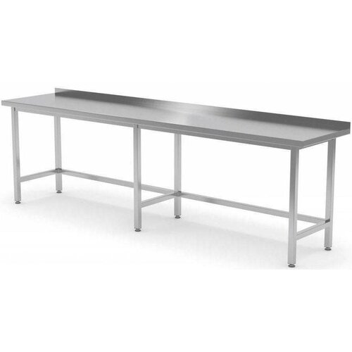 CHRselect Table de Travail | Inox | Rebord | Sans Etagère | HEAVY DUTY | 2000(l)x600(p)mm | Choix de 9 Largeurs