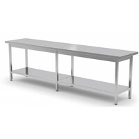 Table Centrale INOX | Etagère Basse | HEAVY DUTY | 2000(l)x800(p)mm | Choix de 9 Largeurs