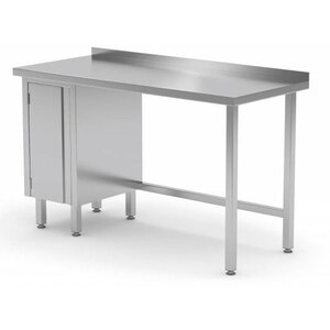 CHRselect Table de Travail | INOX | 1 Porte Battante (Gauche) | Rebord | 800(l)x700(p)mm | Choix de 12 Largeurs CHRselect Table de Travail | INOX | 1 Porte Battante (Gauche) | Rebord | 800(l)x700(p)mm | Choix de 12 Largeurs