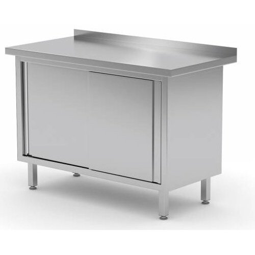 CHRselect Table de Travail | INOX | 2 Portes Coulissantes | Rebord | HEAVY DUTY | 800(l)x600(p)mm | Choix de 12 Largeurs CHRselect Table de Travail | INOX | 2 Portes Coulissantes | Rebord | HEAVY DUTY | 800(l)x600(p)mm | Choix de 12 Largeurs