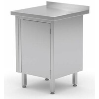 Meuble INOX | 1 Porte Battante | Rebord | HEAVY DUTY | 430(l)x700(p)mm | Choix de 3 Largeurs