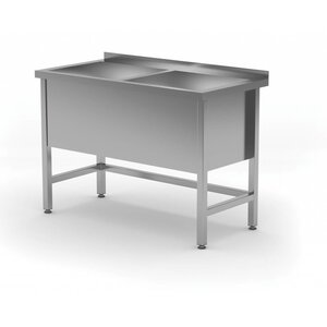 CHRselect Lavabo XL | INOX | 2 Eviers 400(h)mm | HEAVY DUTY | 1200(l)x600(p)mm | Choix de 5 Largeurs