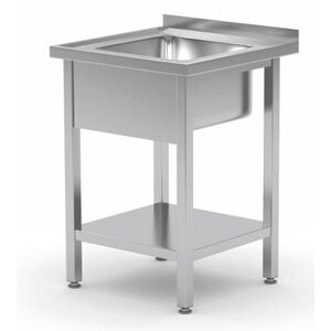 CHRselect Evier | INOX | Etagère Basse | Evier XXL 500x400x250(h) | 600(l)x700(p)mm | Choix de 2 Largeurs