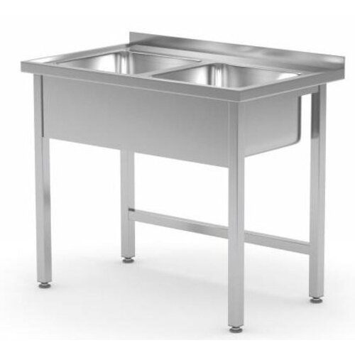 CHRselect Table Evier | INOX | 2 Eviers 400x400x(h)250 | 800(l)x600(p)mm | Choix de 2 Largeurs CHRselect Table Evier | INOX | 2 Eviers 400x400x(h)250 | 800(l)x600(p)mm | Choix de 2 Largeurs