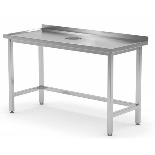 CHRselect Table de Travail | INOX | avec Trou d'Evacuation Pour Plonge | 800(l)x600(p)mm | Choix de 12 Largeurs CHRselect Table de Travail | INOX | avec Trou d'Evacuation Pour Plonge | 800(l)x600(p)mm | Choix de 12 Largeurs