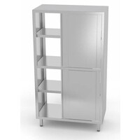 Armoire Vaissellier Double-Face | 8 Portes Coulissantes | 3 Etagères | 800x700x2000(h)mm | Choix de 5 Largeurs