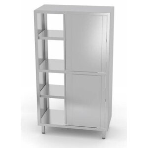 CHRselect Armoire Double-Face | 8 Portes Coulissantes | 3 Etagères | 800x500x1800(h)mm | Choix de 5 Largeurs
