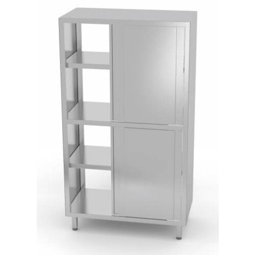CHRselect Armoire Double-Face | 8 Portes Coulissantes | 3 Etagères | 800(l)x600x1800(h)mm | Choix de 5 Largeurs