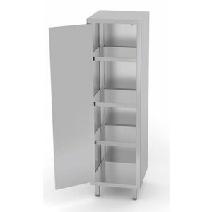 CHRselect Armoire de Rangement | INOX | 1 Porte Battante | 3 Etagères | HEAVY DUTY | 400x700x2000(h)mm | Choix de 3 Largeurs