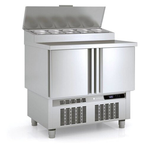 Coreco Saladette 2 Portes | 5x 1/4GN | 91,5x70x(H)112cm Coreco Saladette 2 Portes | 5x 1/4GN | 91,5x70x(H)112cm