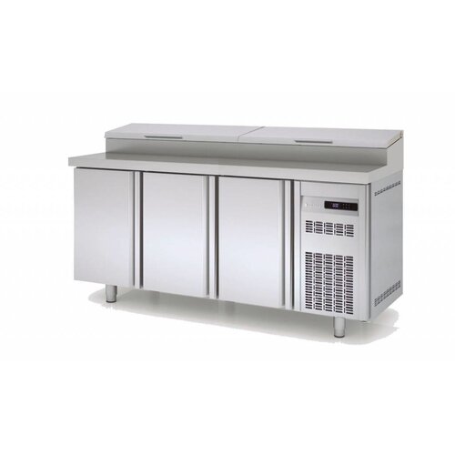 Coreco Saladette 3 Portes | 10x GN 1-4 | 1795x700x(h)1043mm