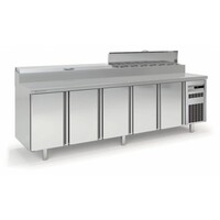 Saladette 5 Portes | 14x GN 1-6|269,5x70x(H)104,3cm