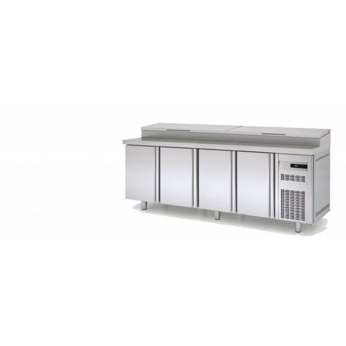 Coreco Saladette 4 Portes | 13x GN 1-3| 2545x800x(h)1043mm