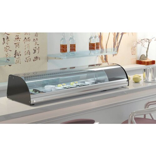 Coreco Vitrine à Sushi  | INOX | BCS-4 | 105x41x(H)25,5cm