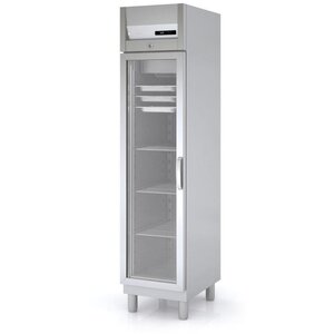 Coreco Réfrigérateur | INOX | Porte en Verre | AGRE-50 | Adapté aux Grilles GN 1-1| 46x66.5x (H) 207.5cm Coreco Réfrigérateur | INOX | Porte en Verre | AGRE-50 | Adapté aux Grilles GN 1-1| 46x66.5x (H) 207.5cm