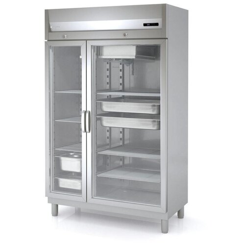 Coreco Réfrigérateur INOX | Coreco AGRE-125 | Pour Grilles GN1/1 et GN2/1 | 1250x675x(H)2075mm