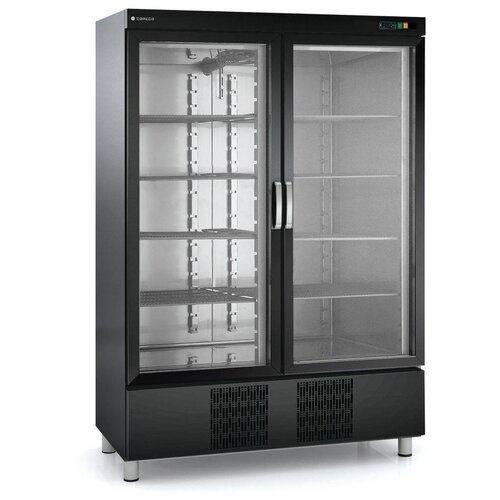 Coreco Réfrigérateur Porte Vitrée Noir | Coreco RVC-1302-NE | Eclairage LED | R134a | 1390x740x(H)2105mm Coreco Réfrigérateur Porte Vitrée Noir | Coreco RVC-1302-NE | Eclairage LED | R134a | 1390x740x(H)2105mm