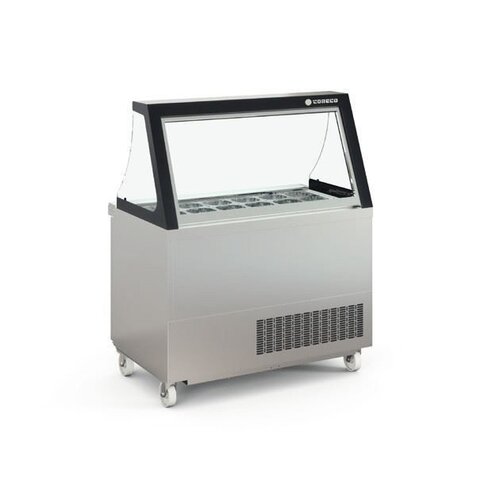 Coreco Saladette  390 Litres | Vitre en Verre | 18x 1/6GN | 1228x770x(h)1507mm