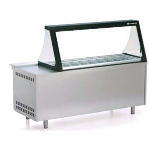 Coreco Saladette 595 Litres | Vitre en Verre | 27x 1/6GN | 1795x700x(h)1558mm Coreco Saladette 595 Litres | Vitre en Verre | 27x 1/6GN | 1795x700x(h)1558mm