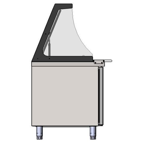 Coreco Saladette 595 Litres | Vitre en Verre | 27x 1/6GN | 1795x700x(h)1558mm Coreco Saladette 595 Litres | Vitre en Verre | 27x 1/6GN | 1795x700x(h)1558mm