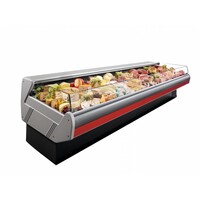 Comptoir de Refroidissement | Avec Eclairage | Plan de Travail en Marbre | DALLAS/3 VC 1250 |  Arneg | 133x1145x(H)89cm