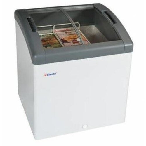 Elcold Congélateur avec Vitre Coulissante | 161 Litres | 724x650x(h)850mm