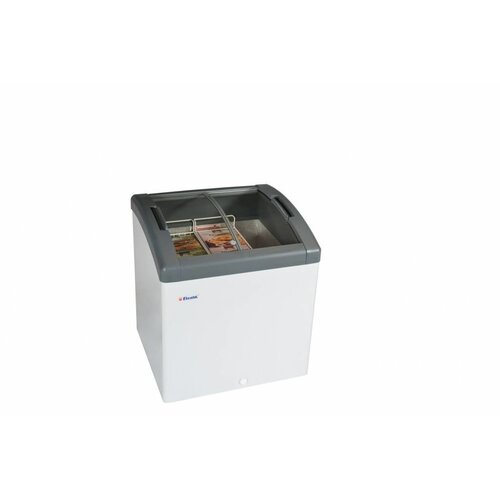 Elcold Congélateur avec Vitre Coulissante | 161 Litres | 724x650x(h)850mm